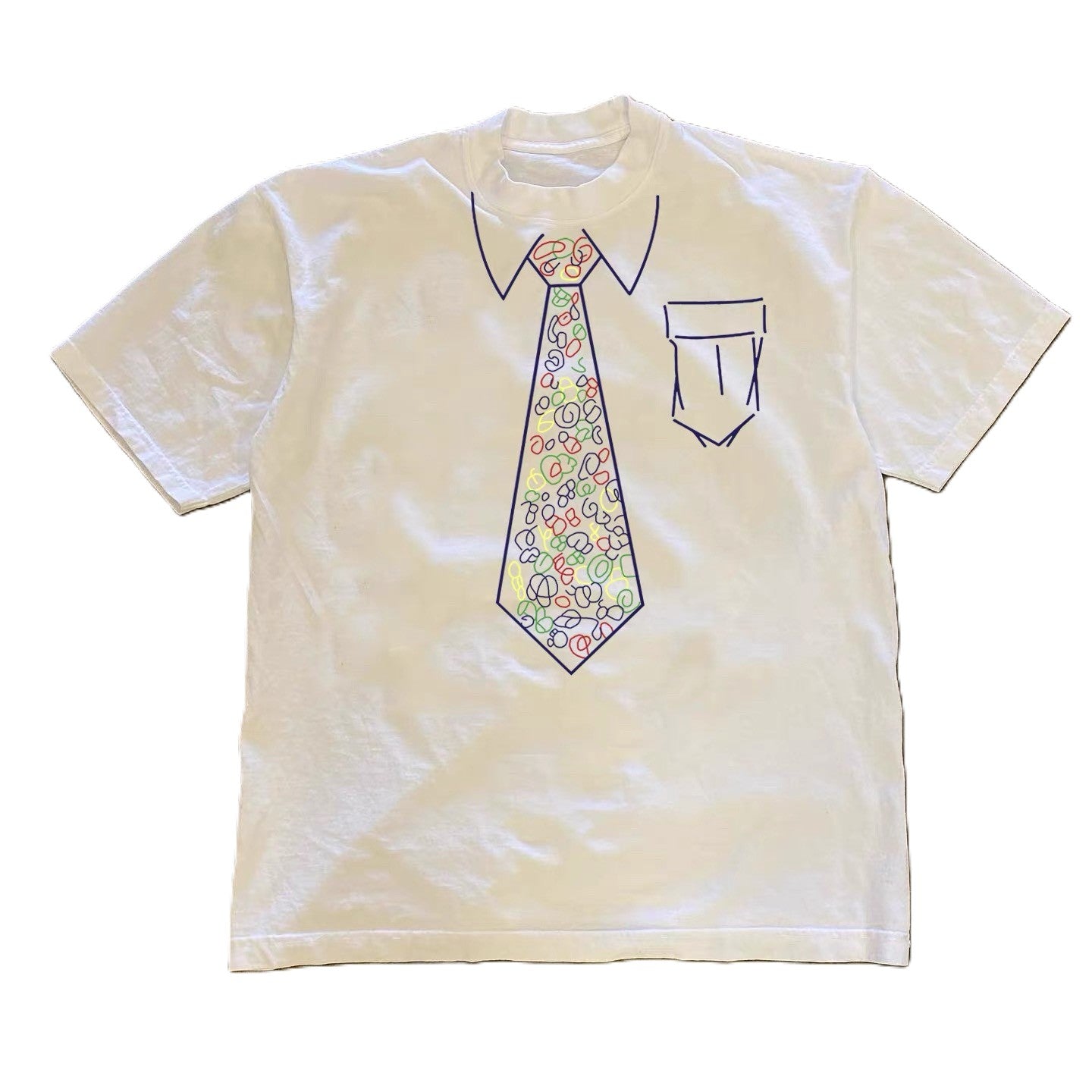 The 9-to-5" Doodle Print Tee