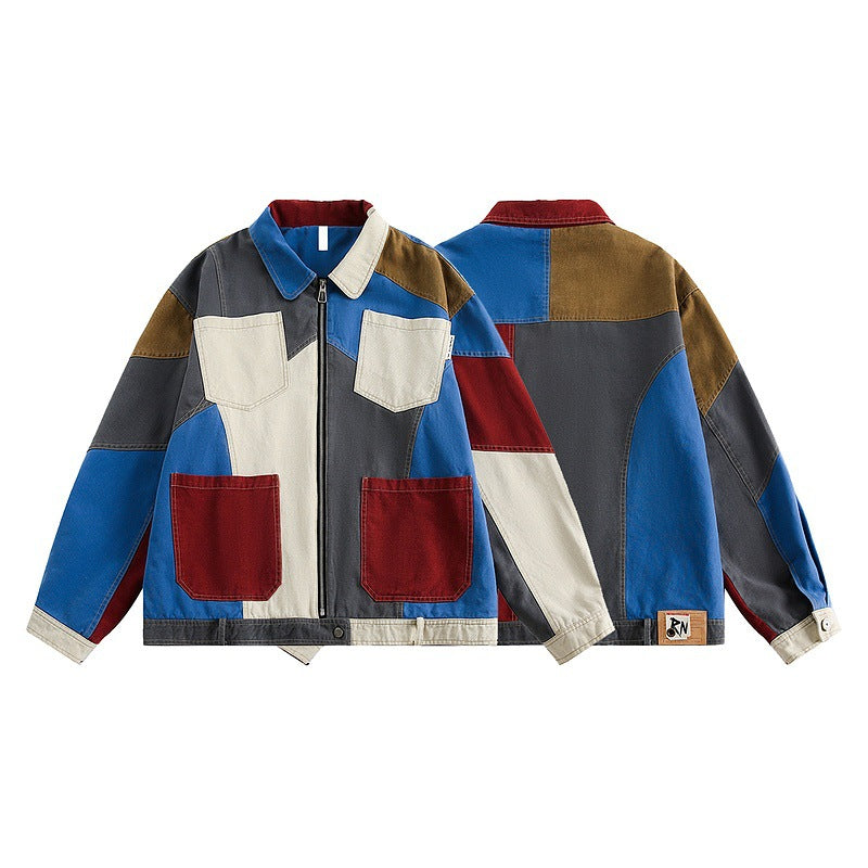 Mosaic' Color-Block Jacket