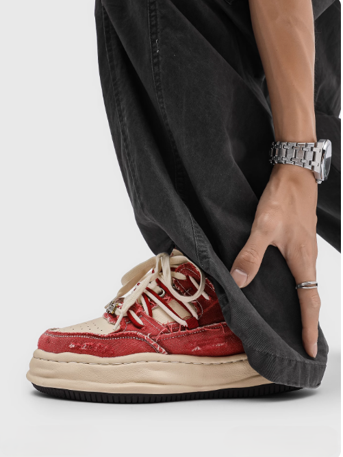 The Canvas" Elevated Sole Sneakers