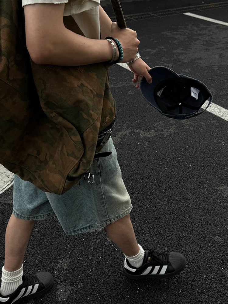 Distress' Denim Shorts