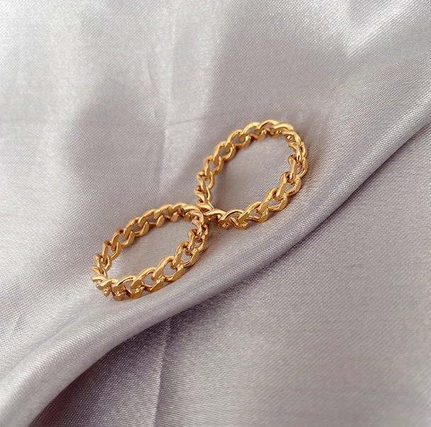 Endless Chain Ring | Classic Gold-Tone Link Band