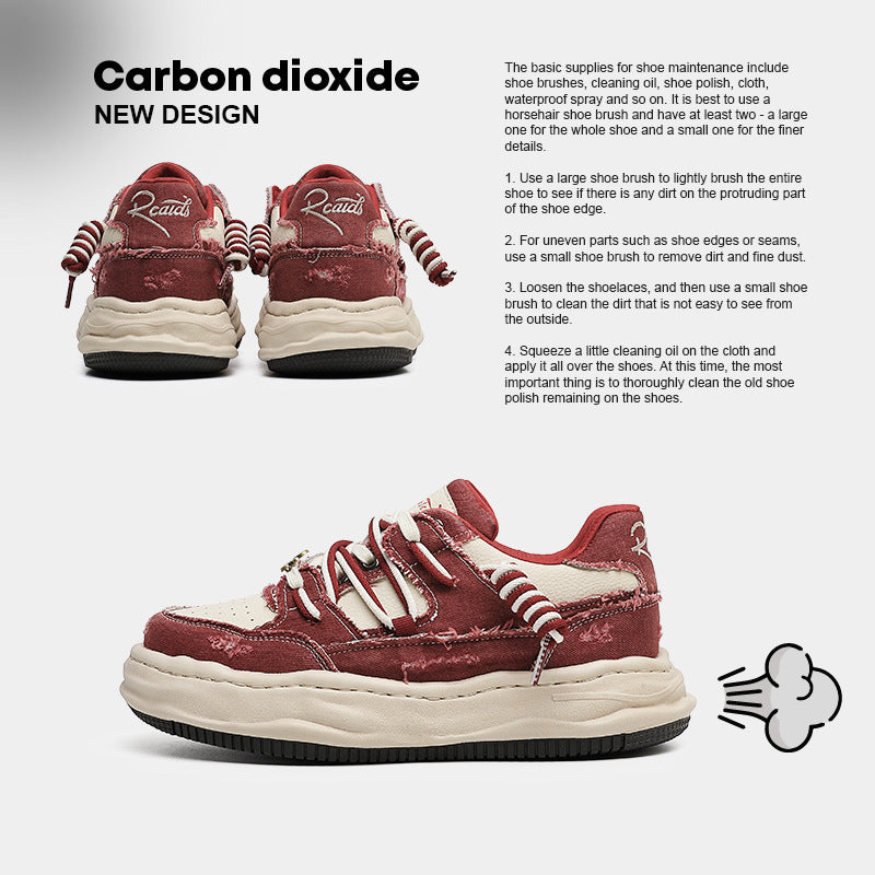 The Canvas" Elevated Sole Sneakers