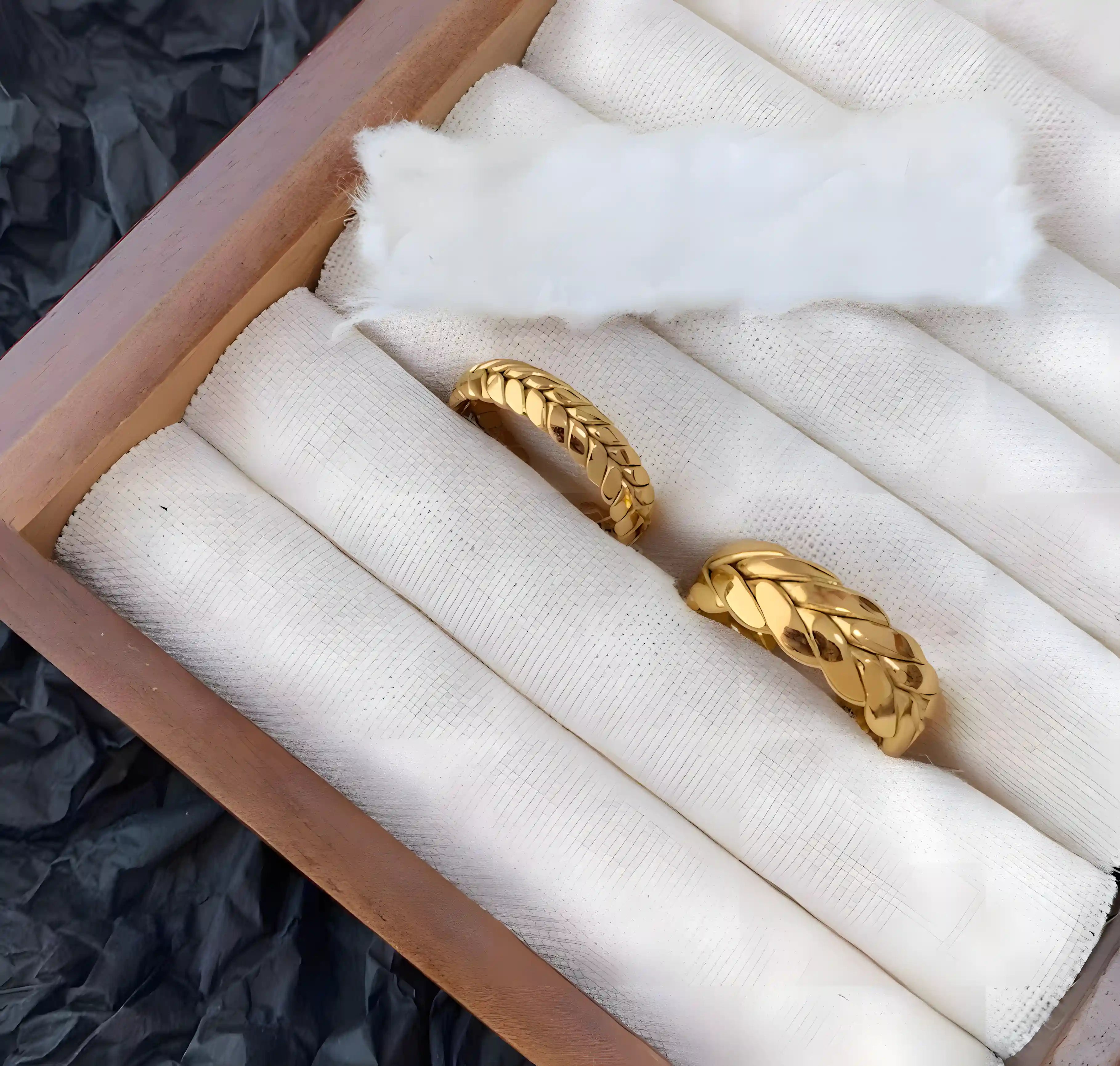 Aurora Ring | Chunky Leaf Adjustable Ring, Vintage Inspired Gold Plated Open Ring, Unisex Statement Jewelry